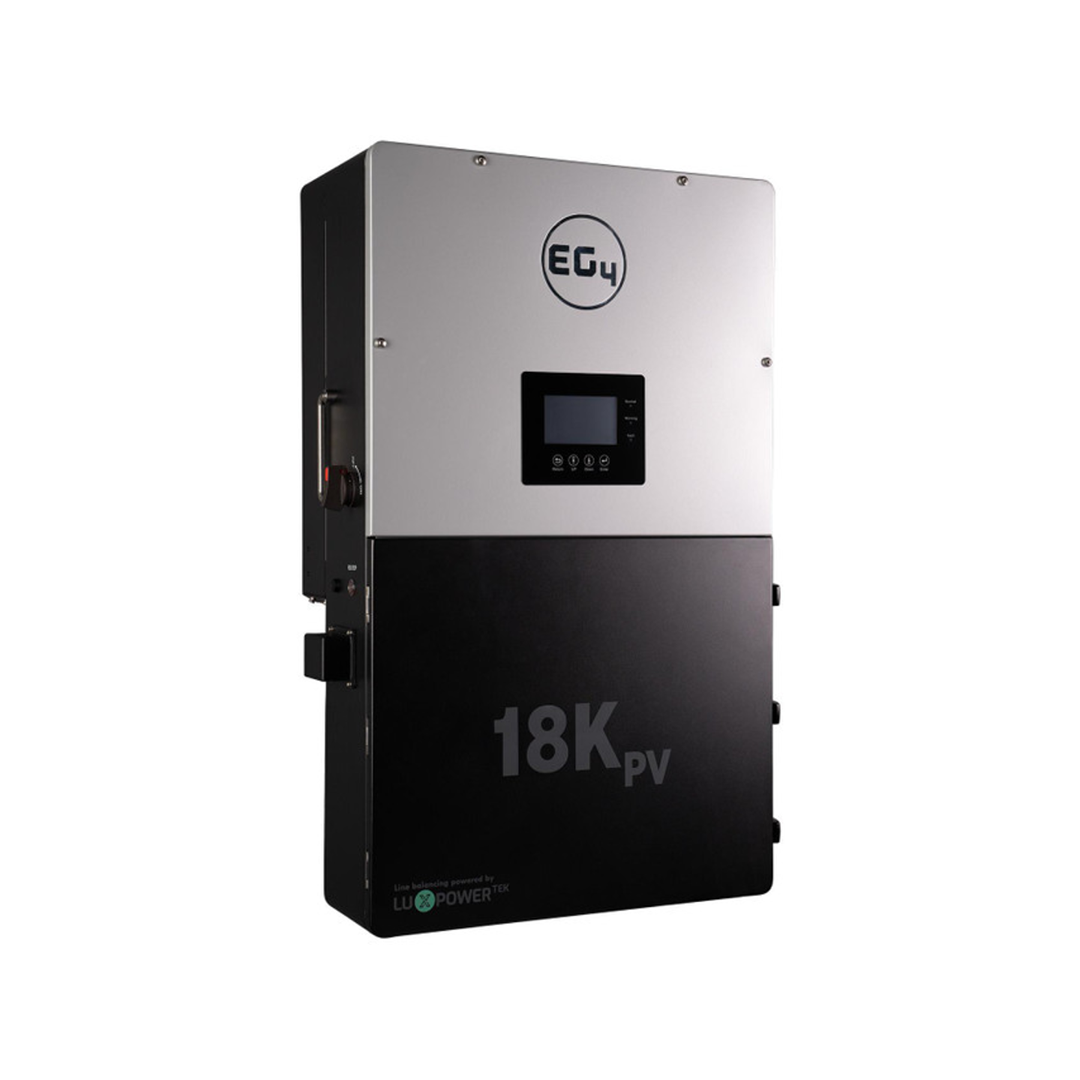 EG4 18KPV Hybrid Inverter, All-In-One Solar Inverter, 18000W PV Input, 12000W Output, 48V 120/240V Split Phase